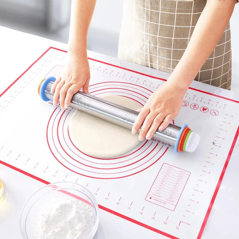 Havenholt Rolling Pin with Thickness Rings