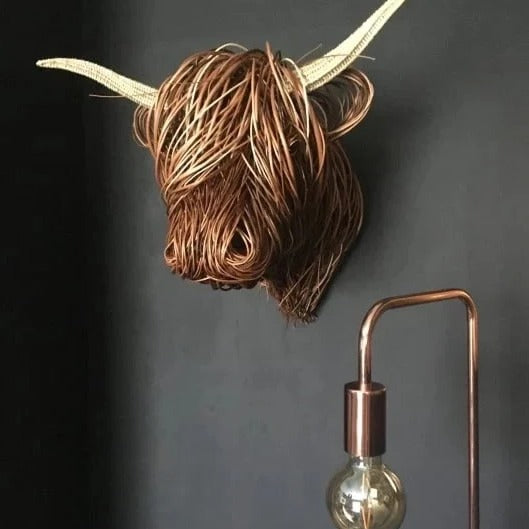 Wall Mounted Cow Sculpture