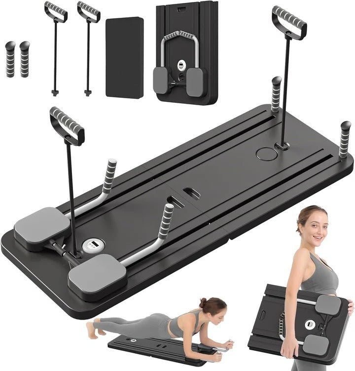 Havenholt Foldable Pilates Reformer Board with Resistance Bands