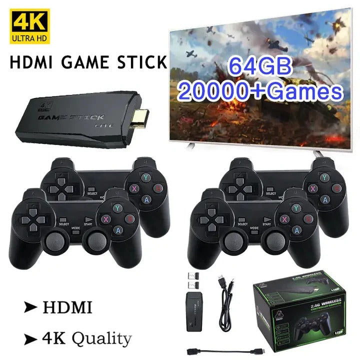 Havenholt Retro Games Stick with 4K HDMI and Wireless Controllers