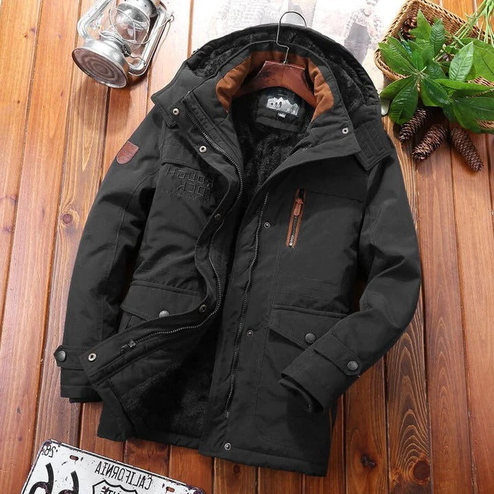 Multi-Pocket Padded Workwear Fleece Jacket