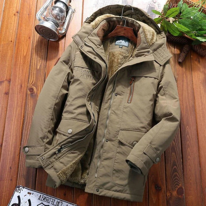 Multi-Pocket Padded Workwear Fleece Jacket