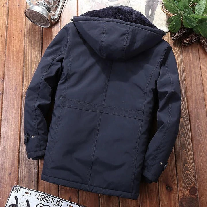 Multi-Pocket Padded Workwear Fleece Jacket