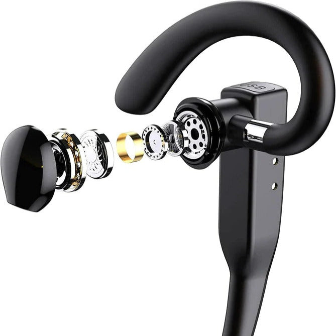 Hands-Free Wireless Bluetooth Headset with Dual Microphones