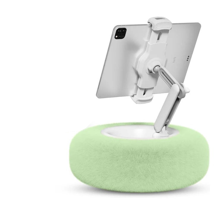 Bed Reading Pillow, Plush Fabric with Integrated Phone Holder