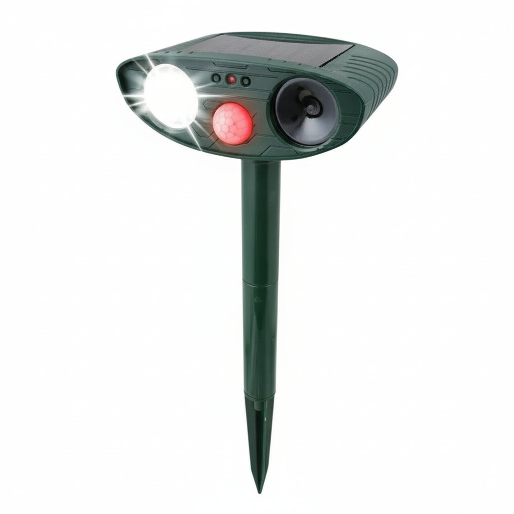 Solar Ultrasonic Motion-Activated Pest Device, Set of 4