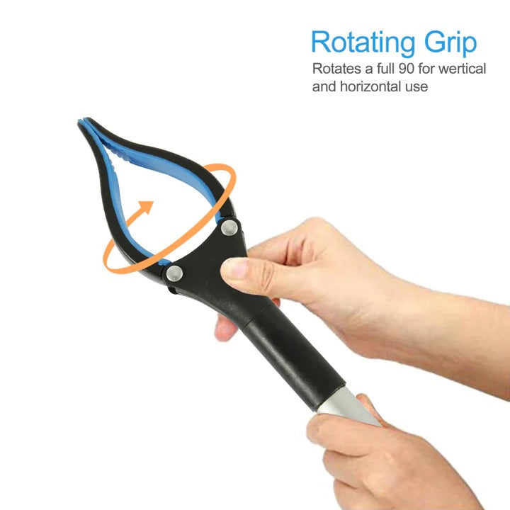 Grabber Tool with Rotating Head for Extended Reach