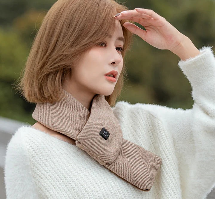 Heated Neck Warmer Scarf with Adjustable Temperature Control