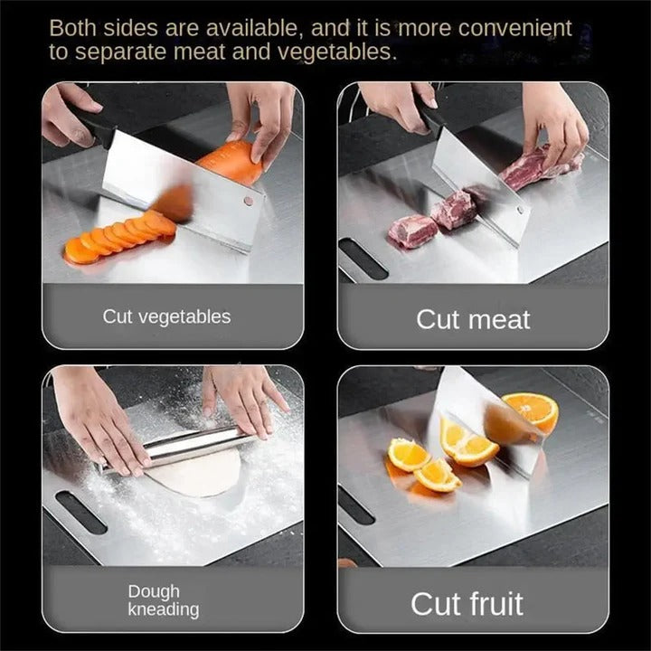 Titanium Metal Cutting Board for Kitchen Use