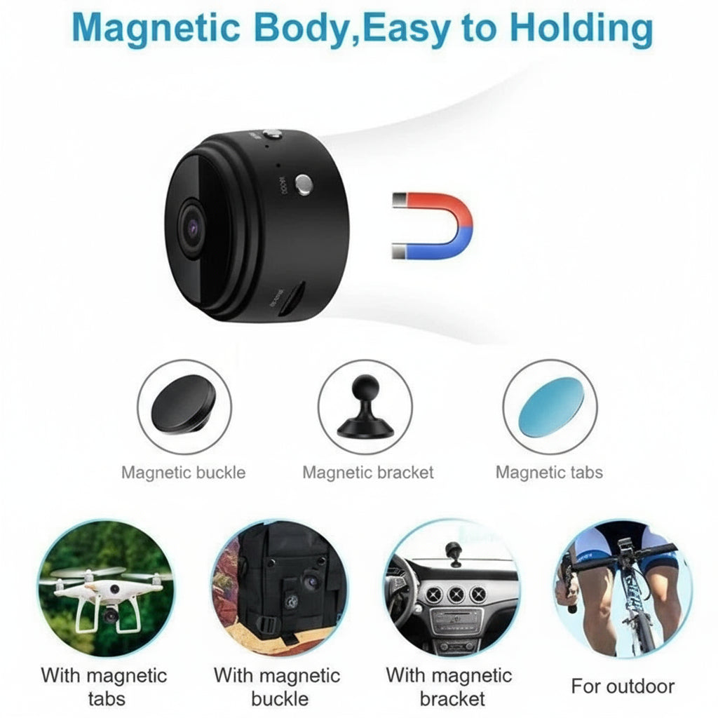 High Definition Wireless Camera, Magnetic for Indoor Use