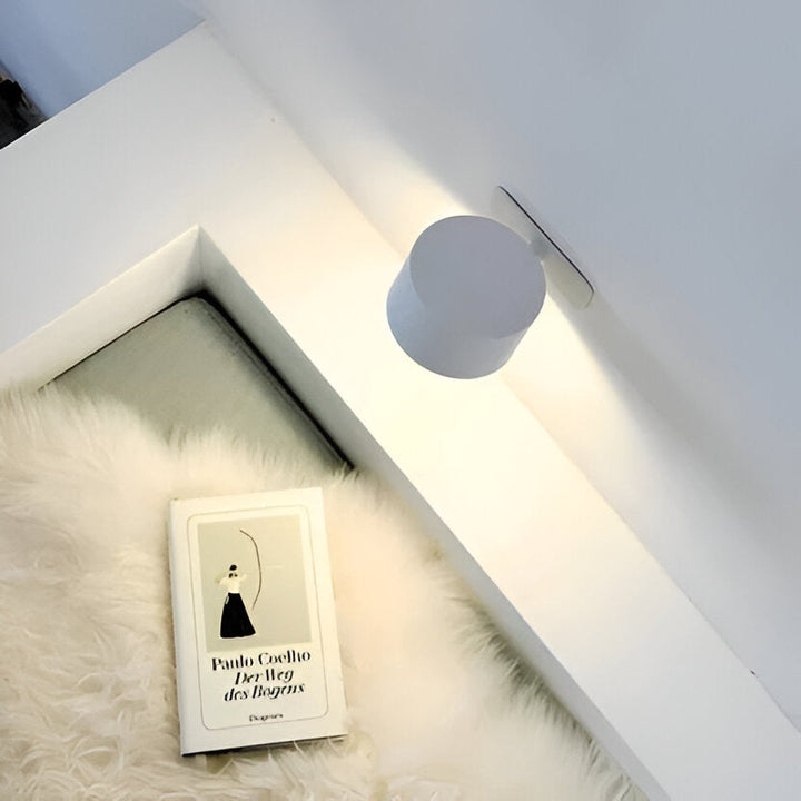 Rotating Wall Lamp, Cordless LED for Home