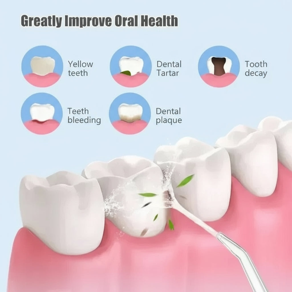Dental Water Flosser, Rechargeable Portable Oral Care Device