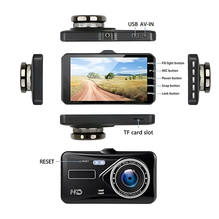 HD Car Recorder, 1080P Dashboard Camera for Vehicles