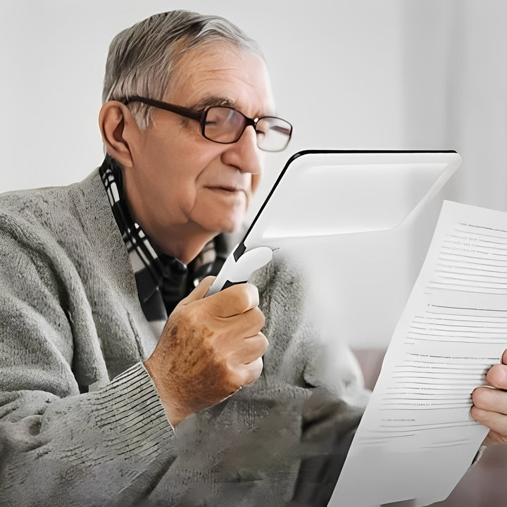 Folding Handheld Magnifier and Built-in LED