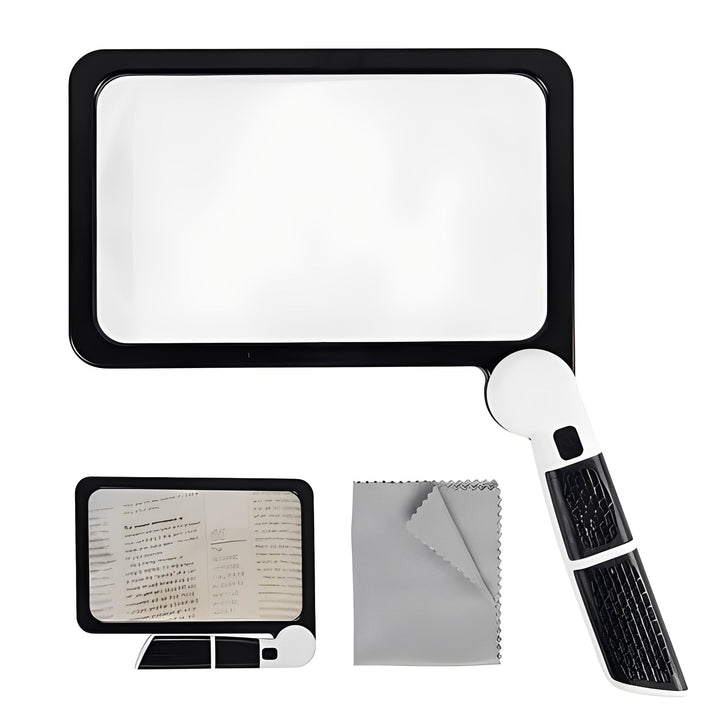 Folding Handheld Magnifier and Built-in LED