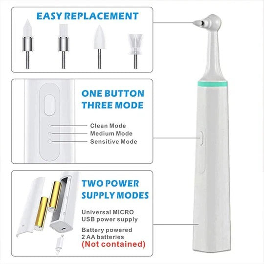 Havenholt Electric Oral Care Plaque Remover with 4 Heads