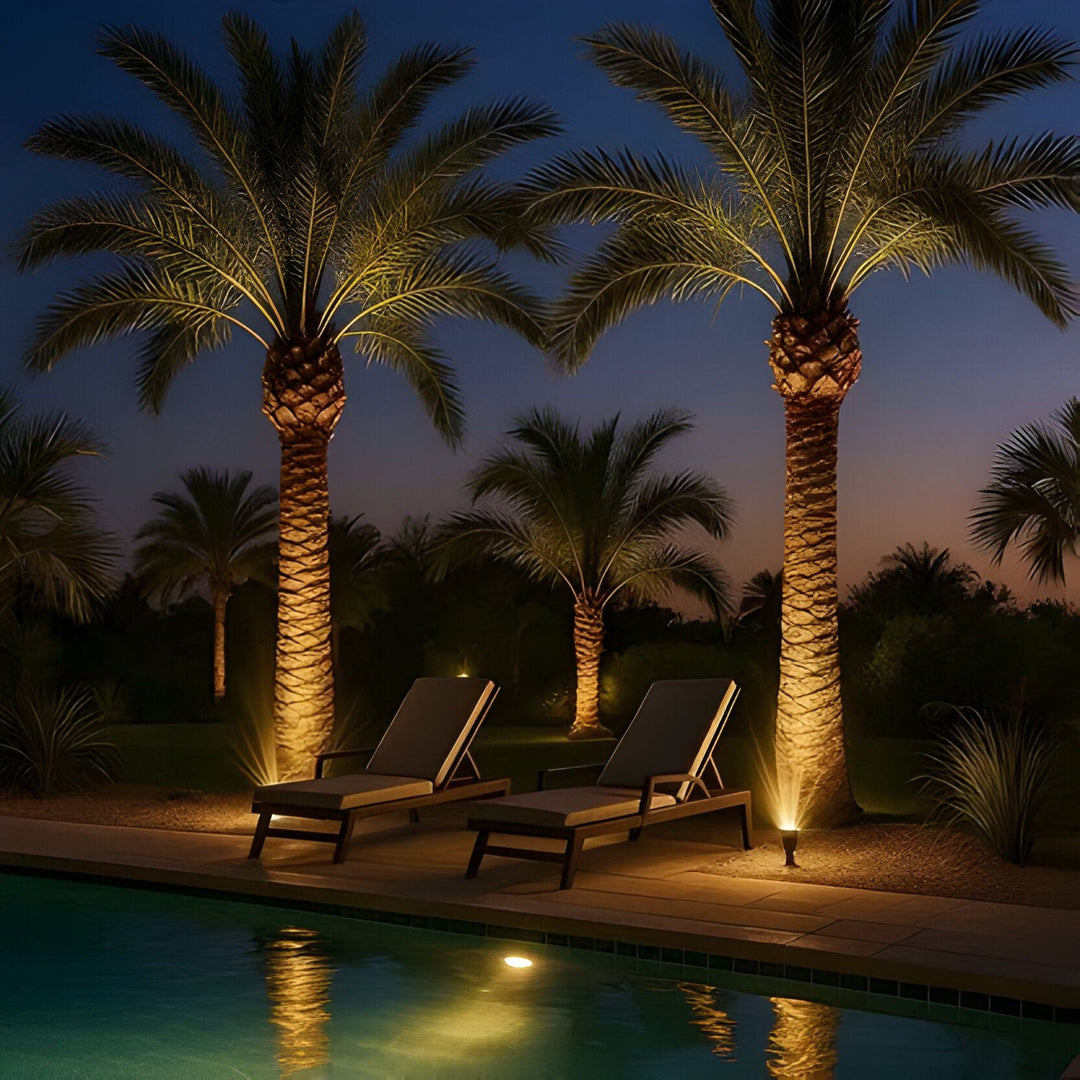 Solar Powered Spot Light with Adjustable Zoom Function