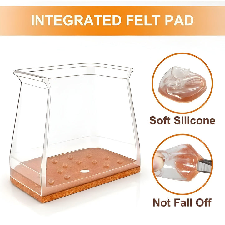 Silicone Protectors for Square Furniture Legs