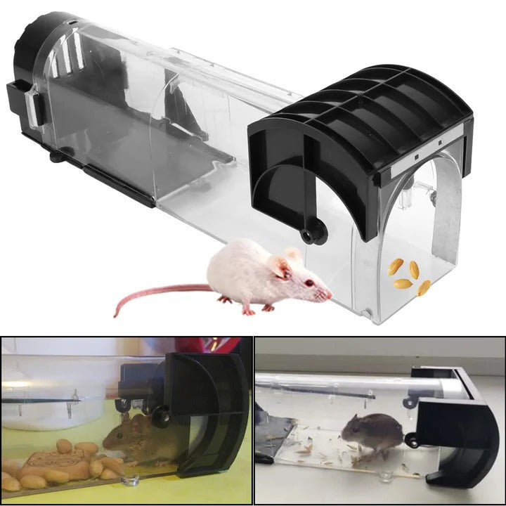 Havenholt Clear Live-Catch Mouse Trap with Locking Door