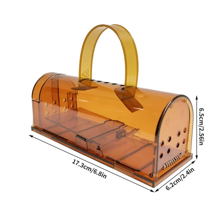 Havenholt Reusable Pedal Mouse Trap in Clear Plastic