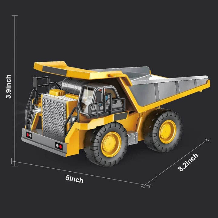 4WD Remote Control Toy Excavator Bulldozer and Dump Truck
