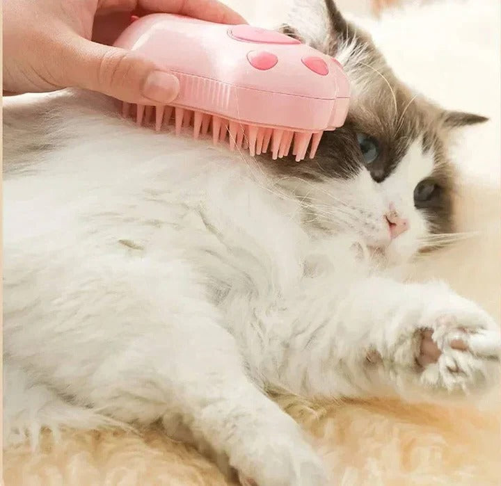 Pet Grooming Brush with Steam for Dogs and Cats