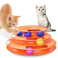 Havenholt Stacked Track Cat Toy with Moving Balls