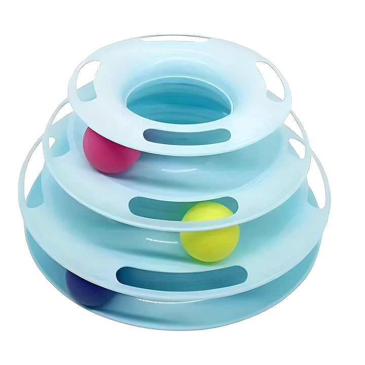 Havenholt Stacked Track Cat Toy with Moving Balls
