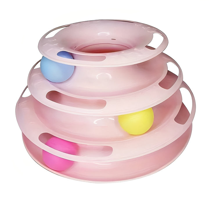 Havenholt Stacked Track Cat Toy with Moving Balls