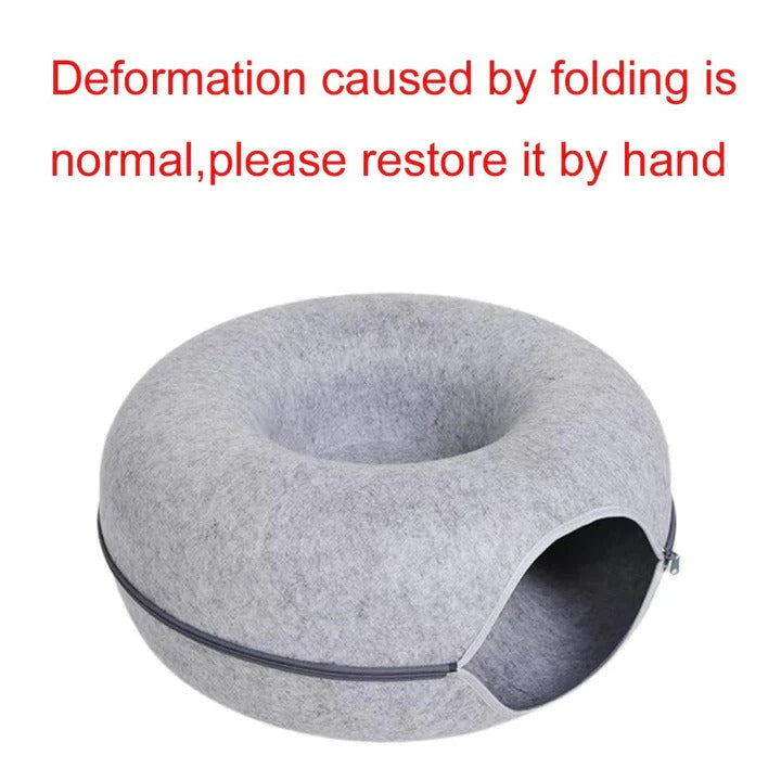 Cat Bed Donut Style for Cozy Sleep