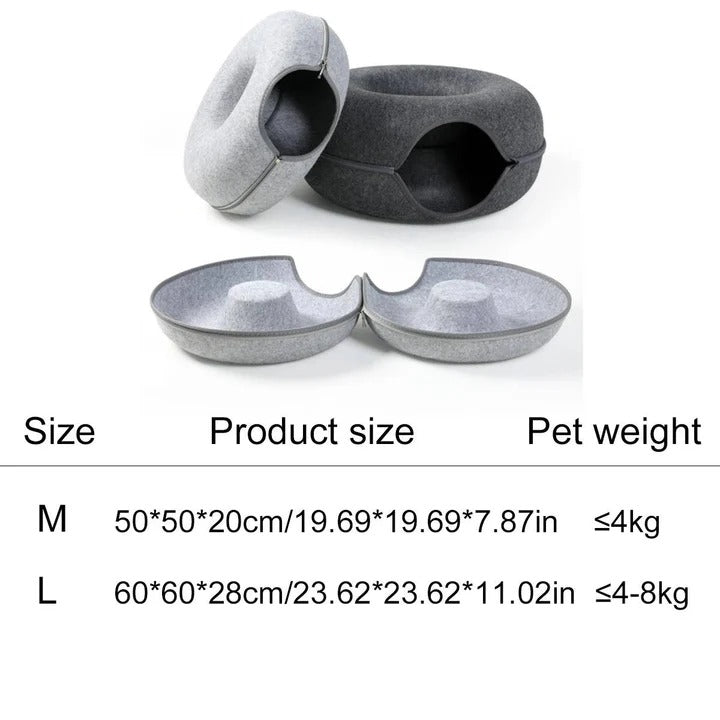 Cat Bed Donut Style for Cozy Sleep