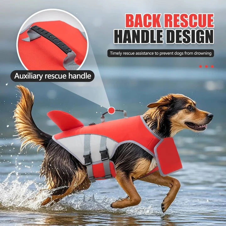 Havenholt Dog Life Jacket with Shark Fin Design