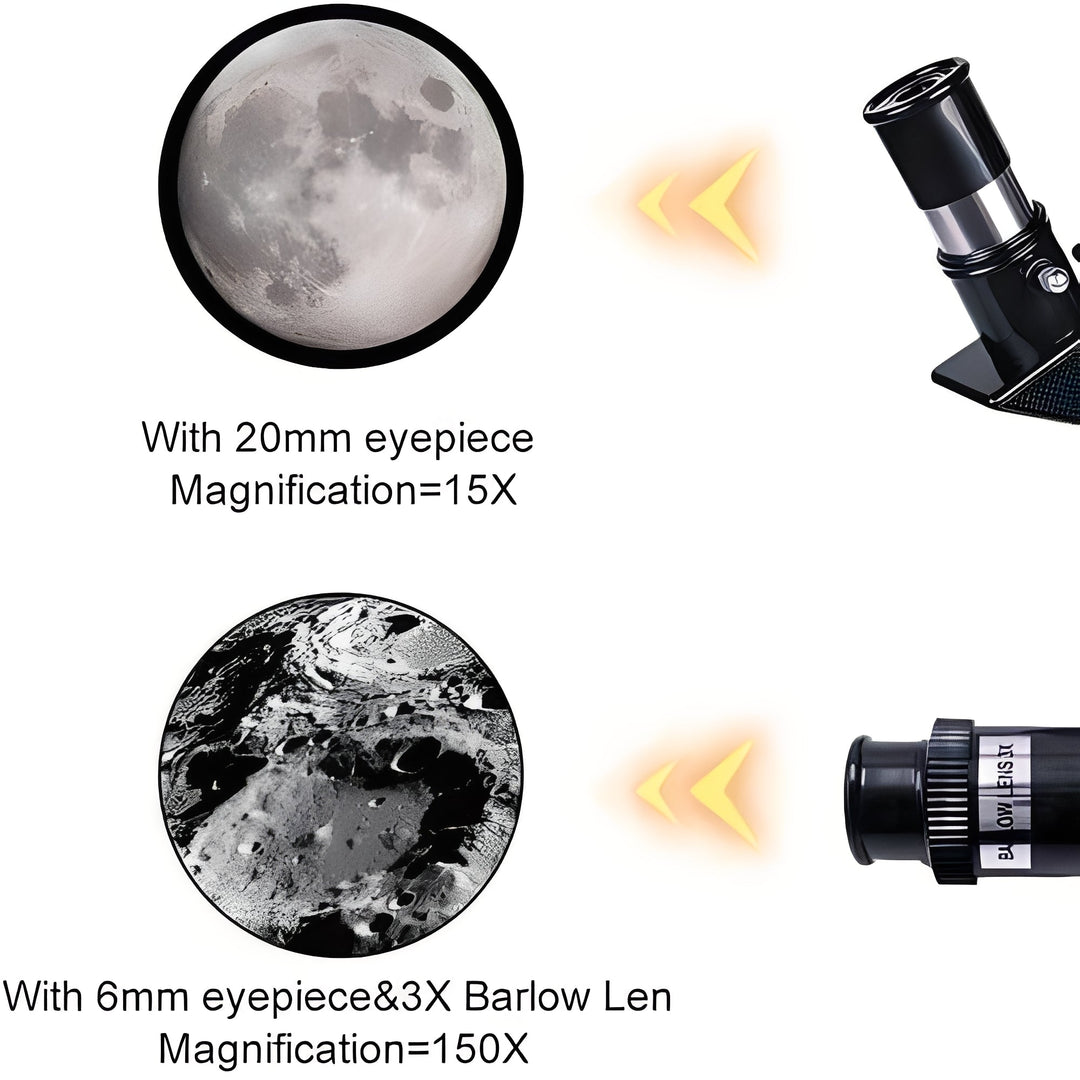 Havenholt Beginner Telescope with Eyepieces and Table Tripod