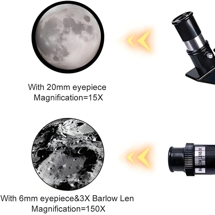 Havenholt Beginner Telescope with Eyepieces and Table Tripod