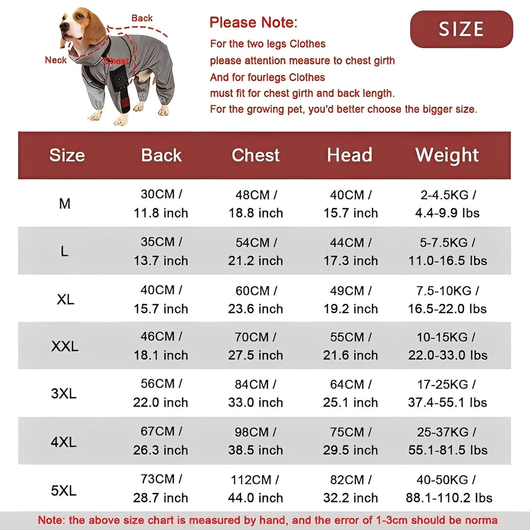 Dogs Waterproof Raincoat and Outerwear for Wet Weather