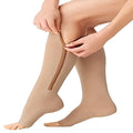Compression Socks 20–30 mmHg with Zipper Design