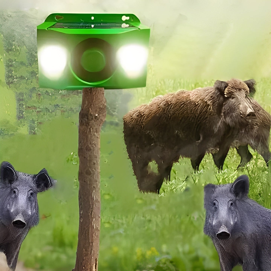 Animal Repellent Solar Powered Warning Lights for Night