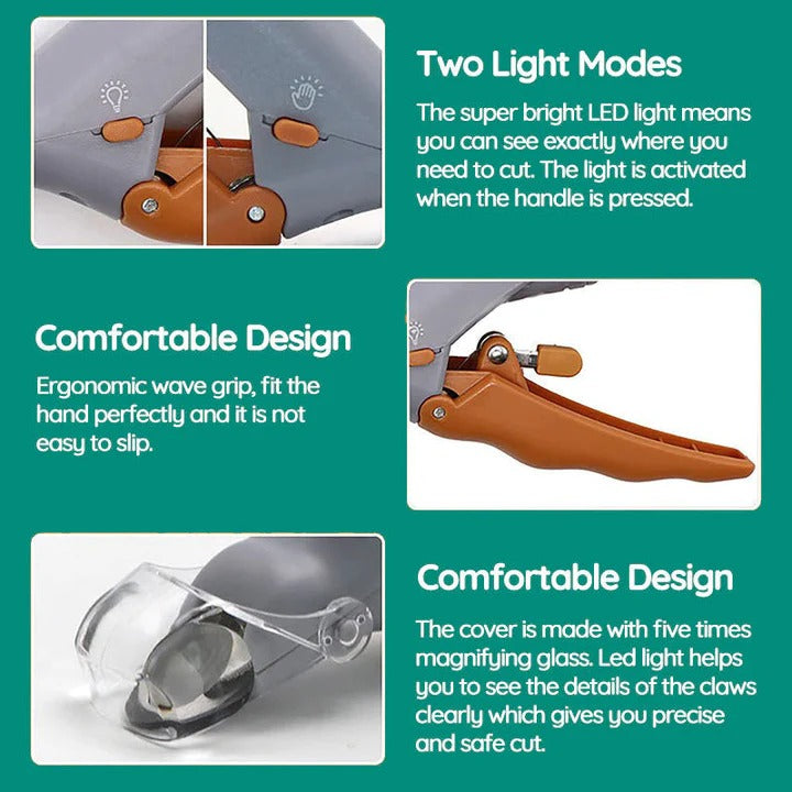 Dog Nail Clipper with Safety Guide and Sensor