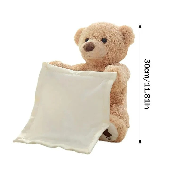 Havenholt Peek-a-Boo Plush Teddy with Sounds for Tummy Time