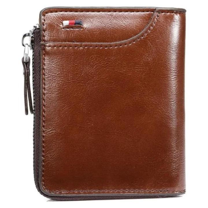 Credit Card Holder Wallet RFID Blocking Zip for Men