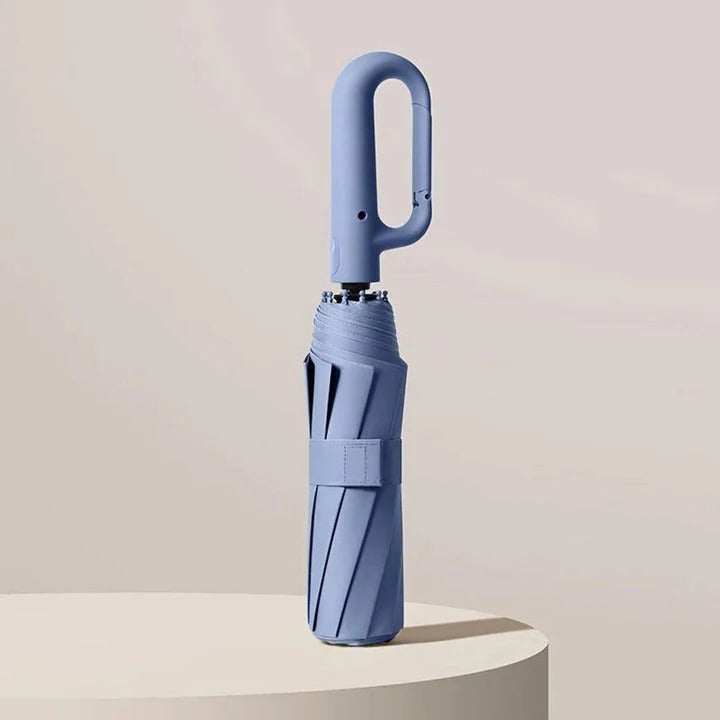 Compact Folding Umbrella Reinforced for Travel and Durability