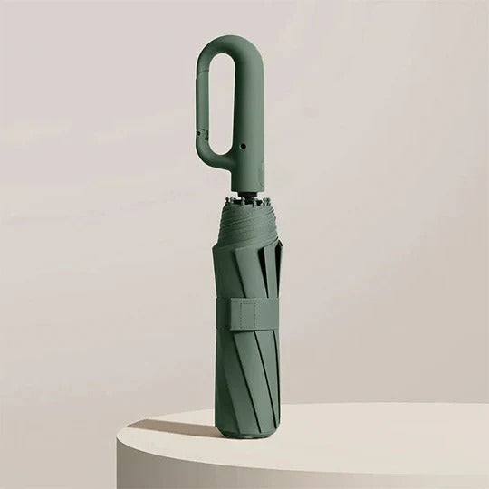 Compact Folding Umbrella Reinforced for Travel and Durability