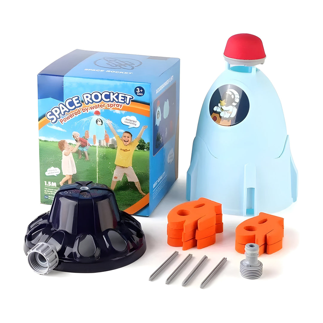 Water Powered Rocket Toy for Kids and Backyard Play