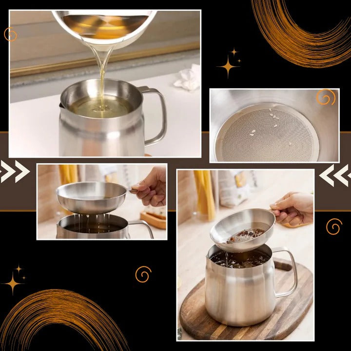 2 in 1 Deep Fryer Pot with Strainer for Home Cooking