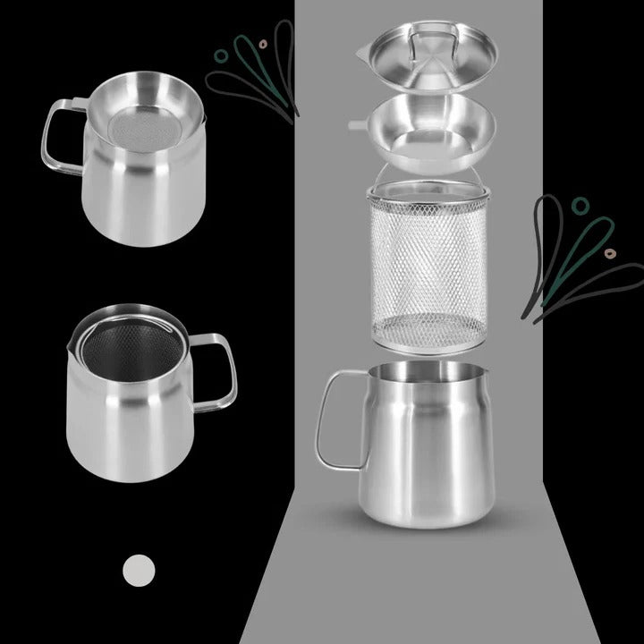 2 in 1 Deep Fryer Pot with Strainer for Home Cooking
