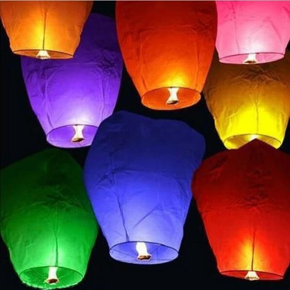 Multicolour Paper Lanterns for Celebrations and Events