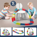 Havenholt Click-Together Race Track with Climbing Stunt Cars