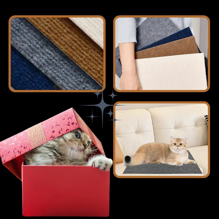 Adhesive Cat Scratch Pad Wall Mounted for Cats and Kittens