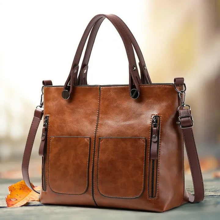 Havenholt Soft Leather Handbag, Crossbody or Tote