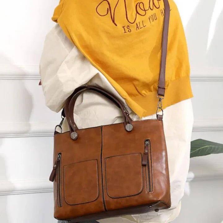 Havenholt Soft Leather Handbag, Crossbody or Tote